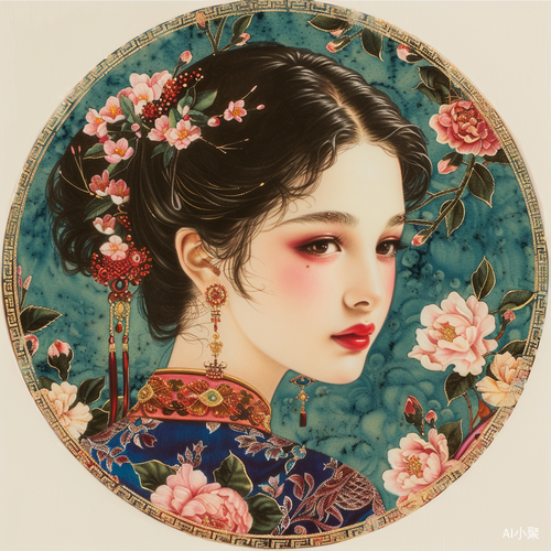 掐丝珐琅 | 繁花名伶女郎