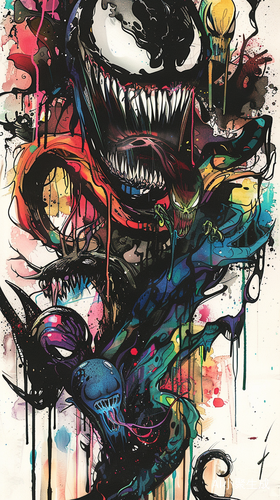 卡通连环画描边