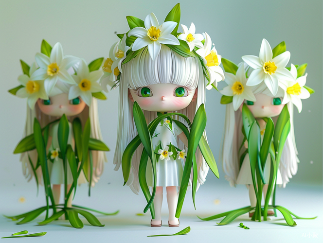 Super Cute Little Girl with Daffodil Elements