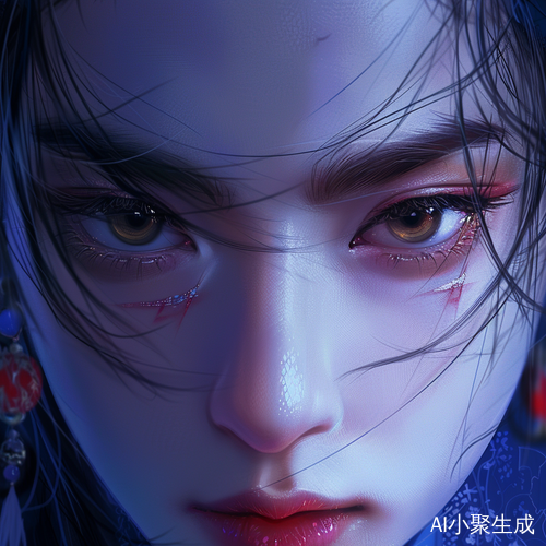 迷茫而勇敢的男性眼神