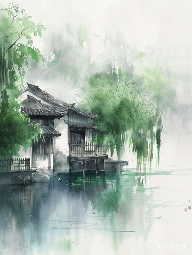 夏日清晨，烟雨中的苍翠幻境