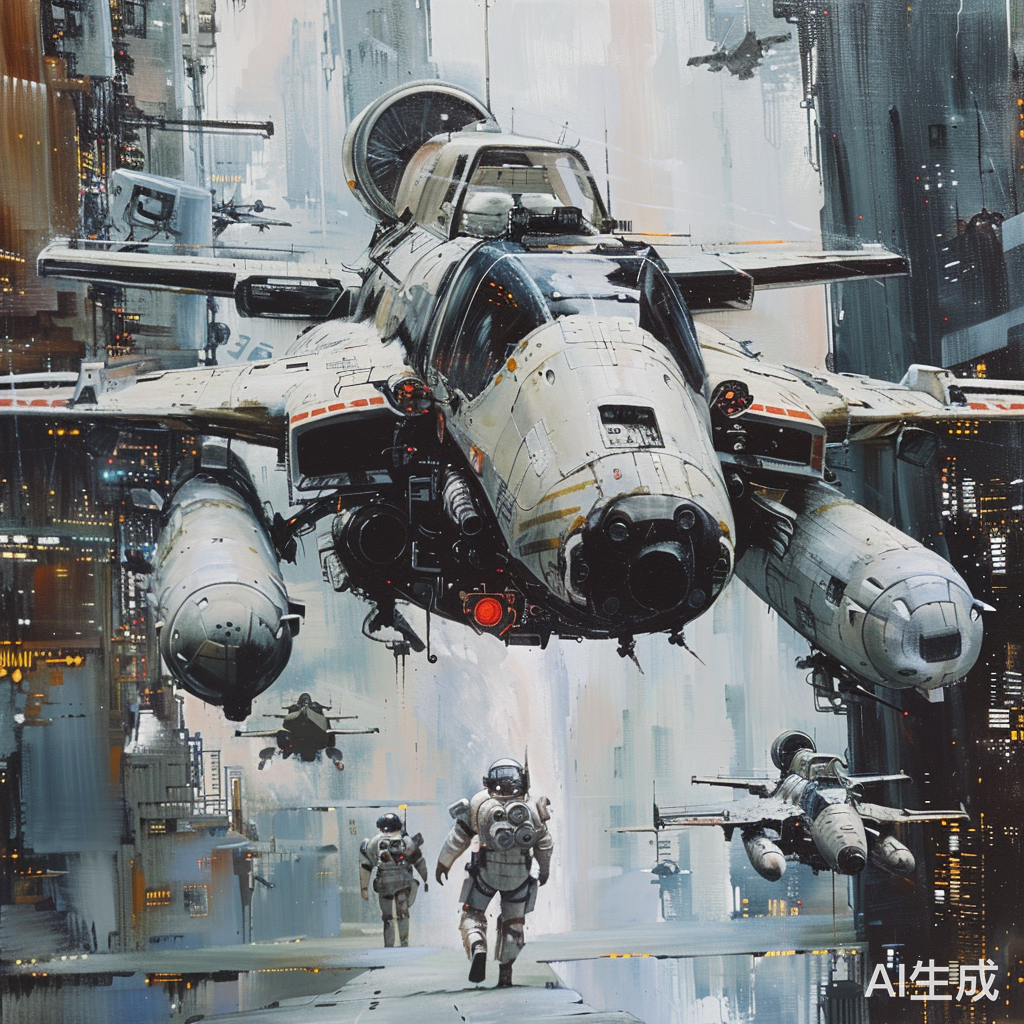 航空科技与人工智能在科幻画中的应用