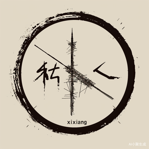 针线组合成“湘”字的Logo