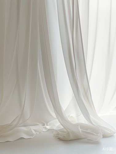 the curtain is white, in the style of tabletop photography, ethereal minimalism, 32k uhd, serene minimalism ar 81:128v 5.2