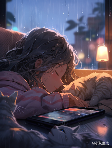 萌萌小猫睡衣下的少女，感受高清细节的柔和照明