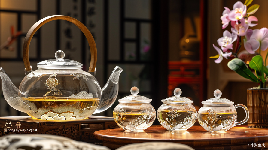 中式玻璃茶具套装拍摄技术规划
