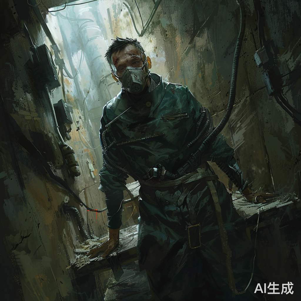 脏兮兮的手术台上的叶林