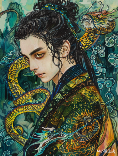 Captivating 2.5D Chinese Illustration with Intricate Details