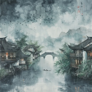 江南烟雨