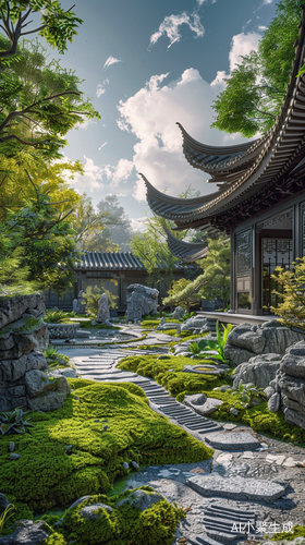 Tranquil and Beautiful Chinese Garden