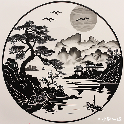 广西柳州生态工程职业技术学院风景剪纸画