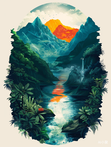 Captivating Hiking Wolf T-Shirt Design in Overgrown Valley