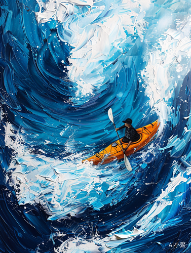 Surreal Kayak Journey: A Fusion of Art and AI