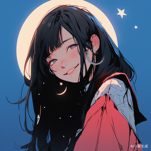 白月光黑发少女