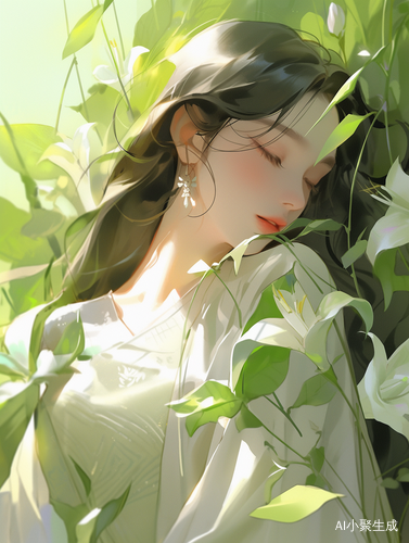 明媚女神：初恋白月光的朦胧画风