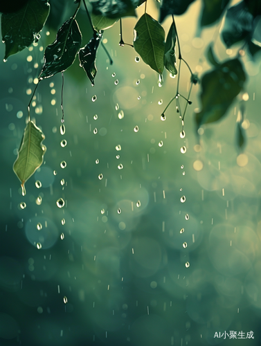 细雨滋润大地，万物焕发生机