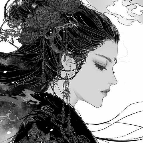 侧脸女强国中国