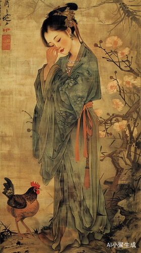 简约古风微胖女生的汉服造型