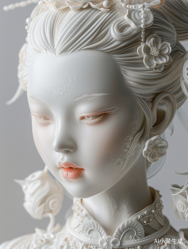 白瓷仕女——德化白瓷的细腻古风塑像
