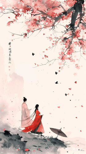 春意盎然，寄情松间