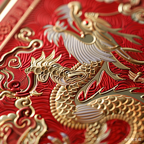 红色和金色中国新年卡片的特写