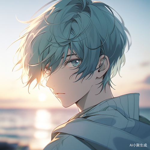 高冷美少男青年夏日表情全景