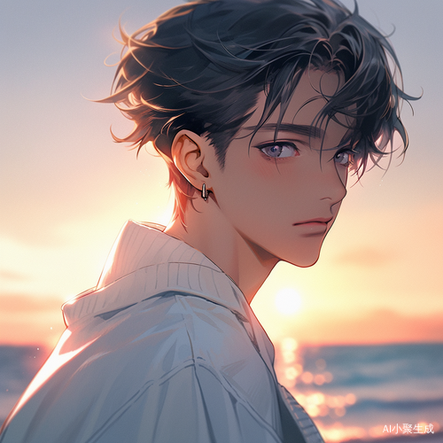 高冷美少男青年夏日表情全景