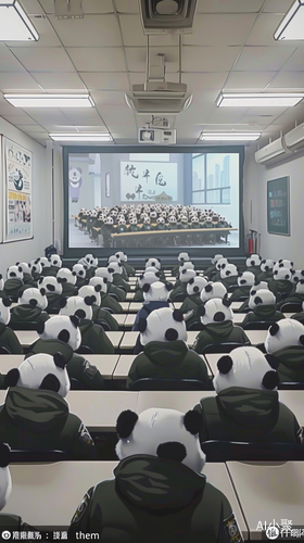 Army Classroom of Pandas: The Cutest Movie Watching Experience