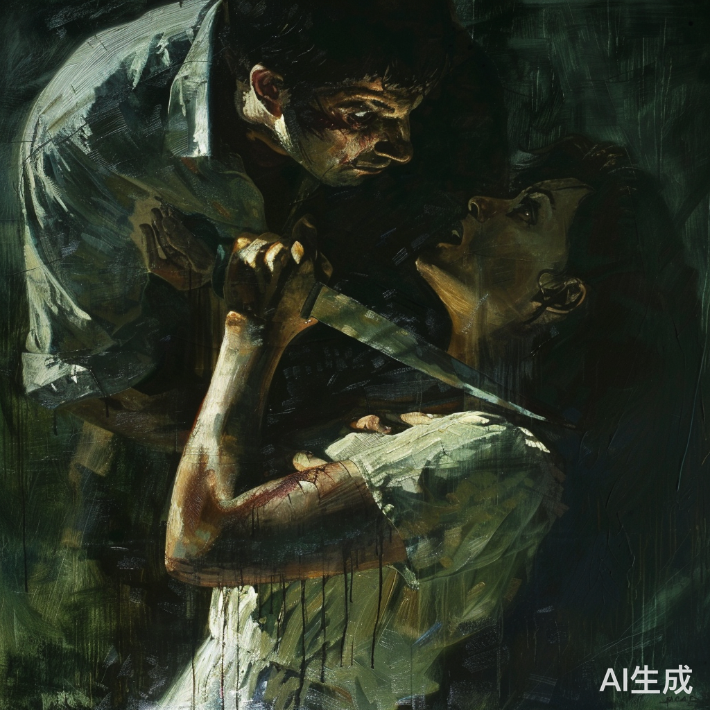 暴力事件：男子捅刀伤女子