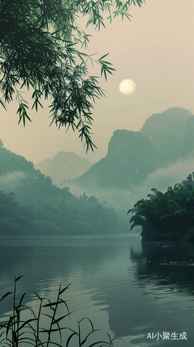 夏夜低沉的云雾里，往事更迭一季闷不吭声的浮萍