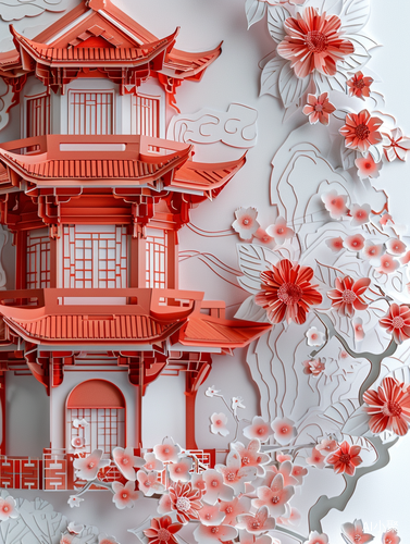 Traditional Chinese Architecture and Oriental Landscape: A Dreamy, Romantic 4K Trending Artstation