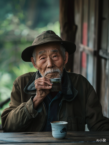 中国老男人在桂林山水中放松拍摄令人神往的高清风景