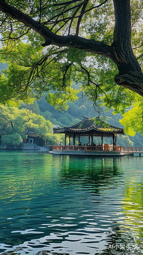 Serene Scene at S Shards Boat House on Wutong Mountain