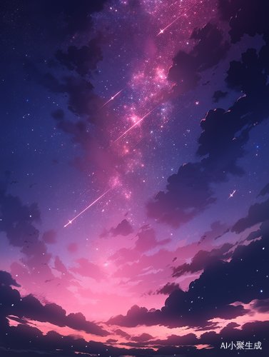 梦幻粉色星空宇宙