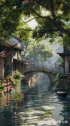 江南水乡的美景