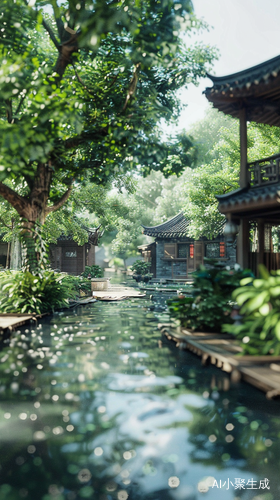 江南水乡的美景