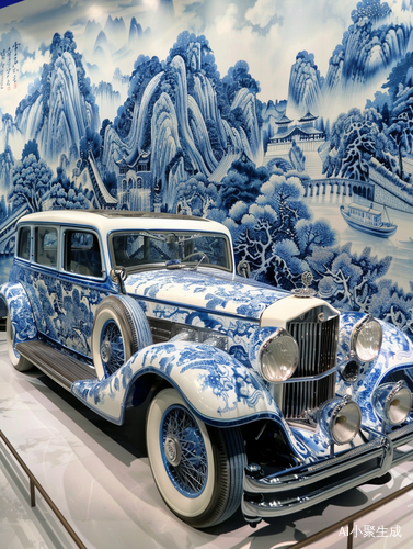 陶瓷柯尼塞格青花瓷展示独一无二汽车全貌