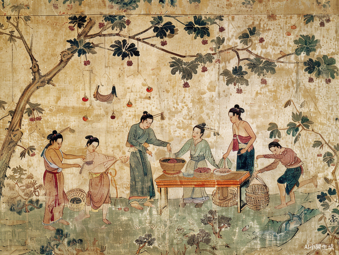 古代街市的繁忙景象