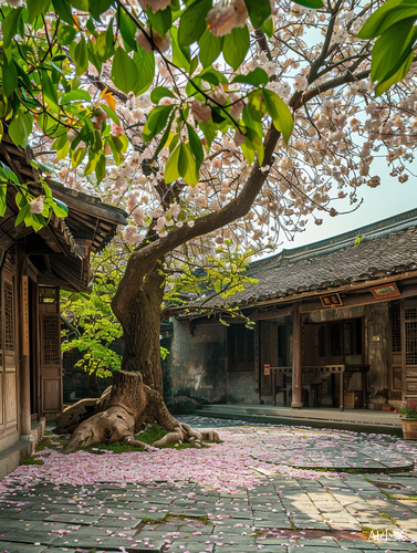 江南古风小庭院