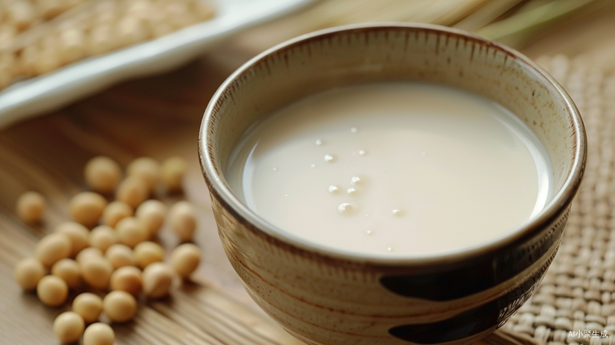冲泡好的豆奶