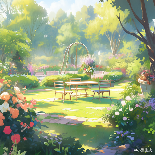 莫奈花园夏日唯美