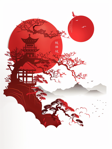 极简中国剪纸-辽宁六地红色文化