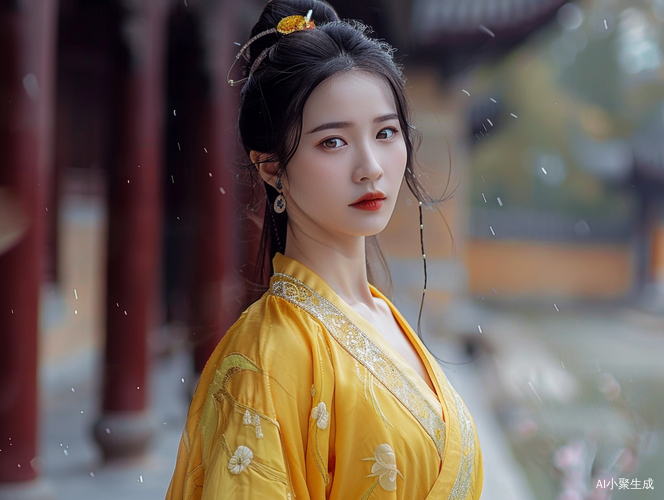 中国古代风格中的美丽女人