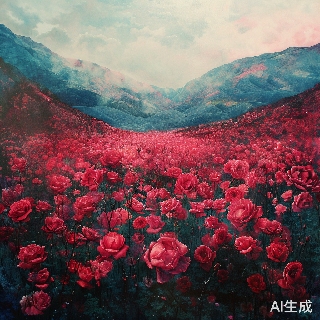 满山玫瑰花与洛日