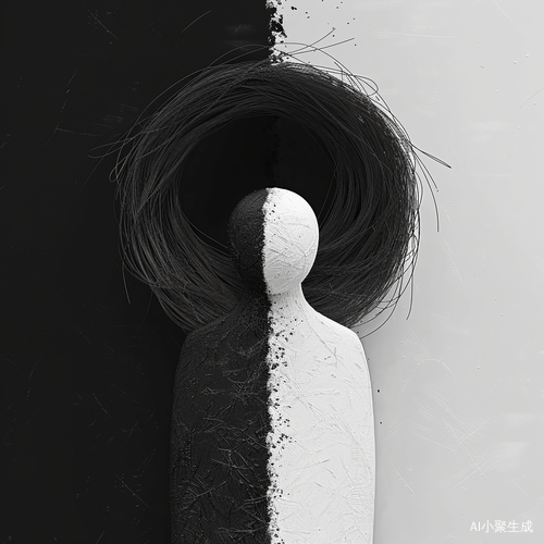 虚幻与现实的黑白模糊