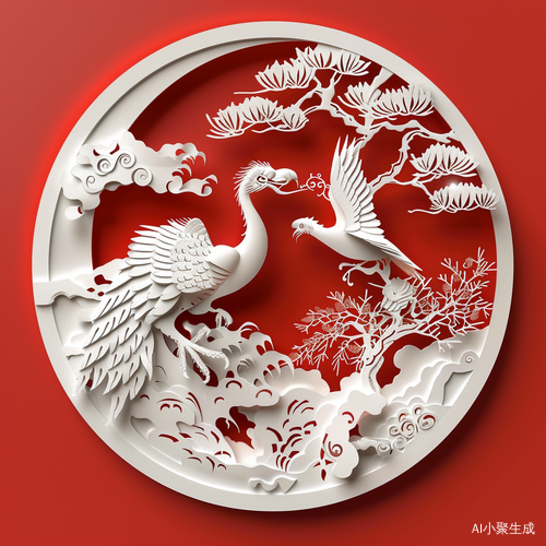 中国新年剪纸作品的精妙3D镂空设计