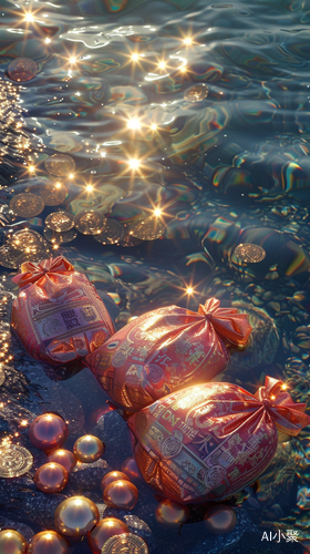 Exquisite Chinese Money Bags: Surreal, Sparkling Water