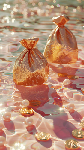 Exquisite Chinese Money Bags: Surreal, Sparkling Water