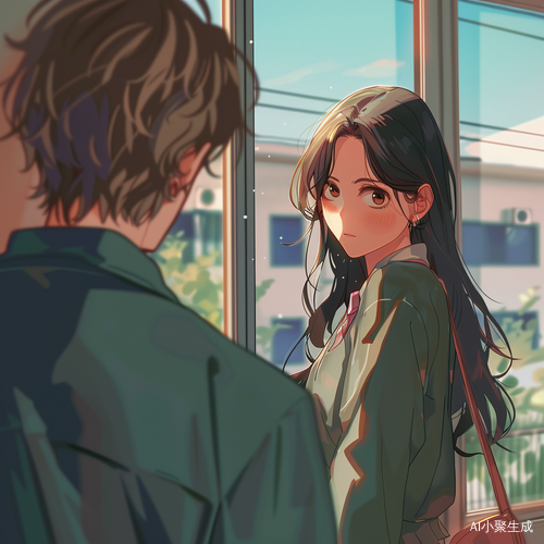 高中少女偷看两年的暗恋少年