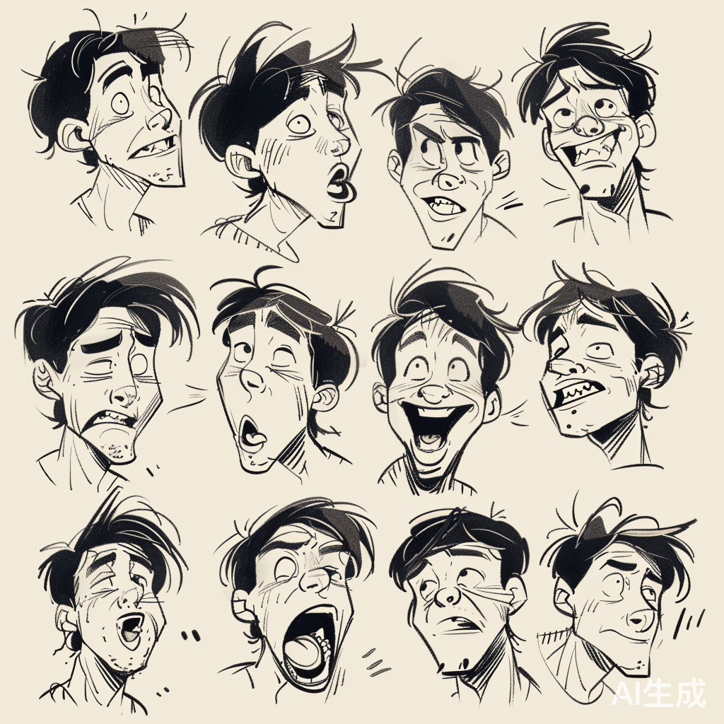 男人表情包简笔画动态图搞笑